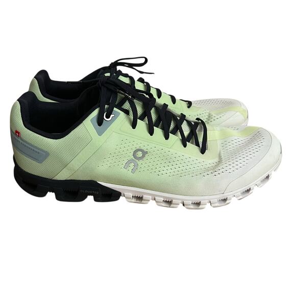 On Cloudflow Running Shoes Meadow White Men Size 11.5 - Picture 1 of 16